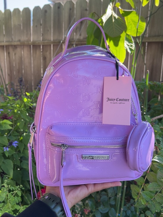 Juicy Couture Handbags - Juicy Couture Lavender Patent Mini Backpack